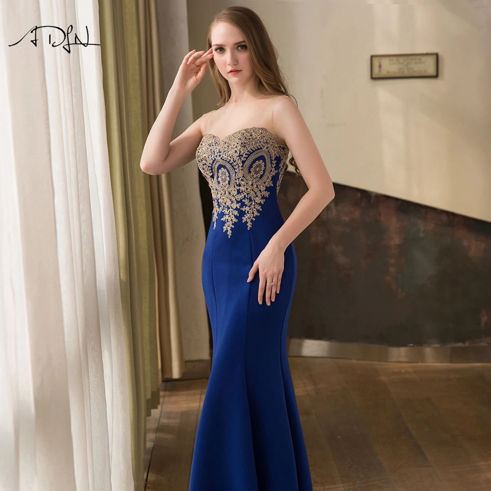 Robe de Soiree, длинное сексуальное красное кружевное вечернее платье с открытой спиной, длинное Дешевое вечернее платье с аппликацией, голубое праздничное платье