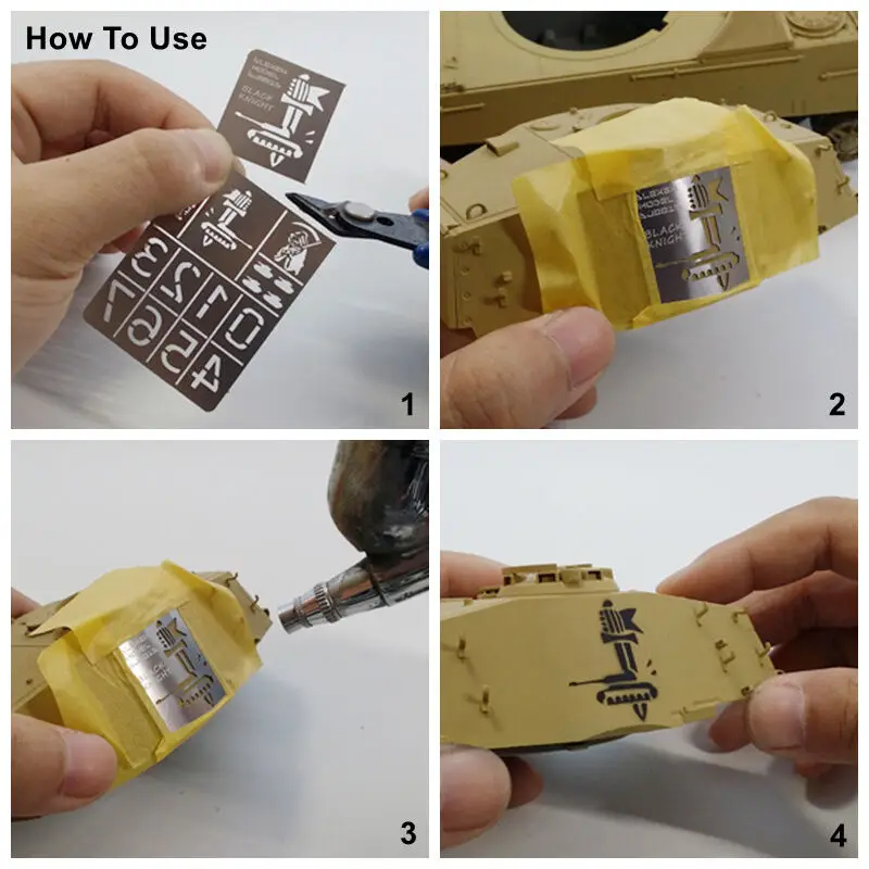 1/35 Scale US Tank General Use Stenciling Template Model Building Tools AJ0018 1/35 Scale US Tank General Use Stenciling Template Model Building Tools AJ0018