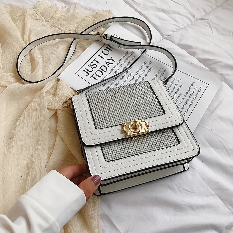 

Female Crossbody Bags For Women 2019 High Quality Leather Luxury Handbag Designer Sac A Main Ladies Rivet Shoulder Messenger Bag