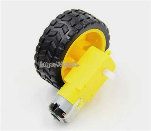 

Free Shipping!!! Smart car chassis / robot tire + DC gear motor (set)