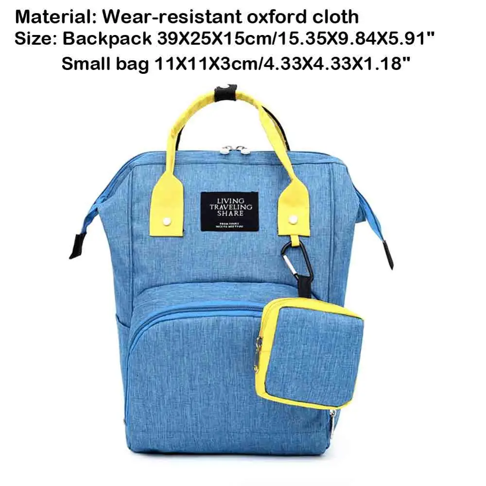Полиэстер рюкзак для мам wirth мини Висячие Сумки вместительные, для будущих мам пеленки мешок мать Путешествия Сумочка для ребенка подгузник кормящих - Цвет: 05