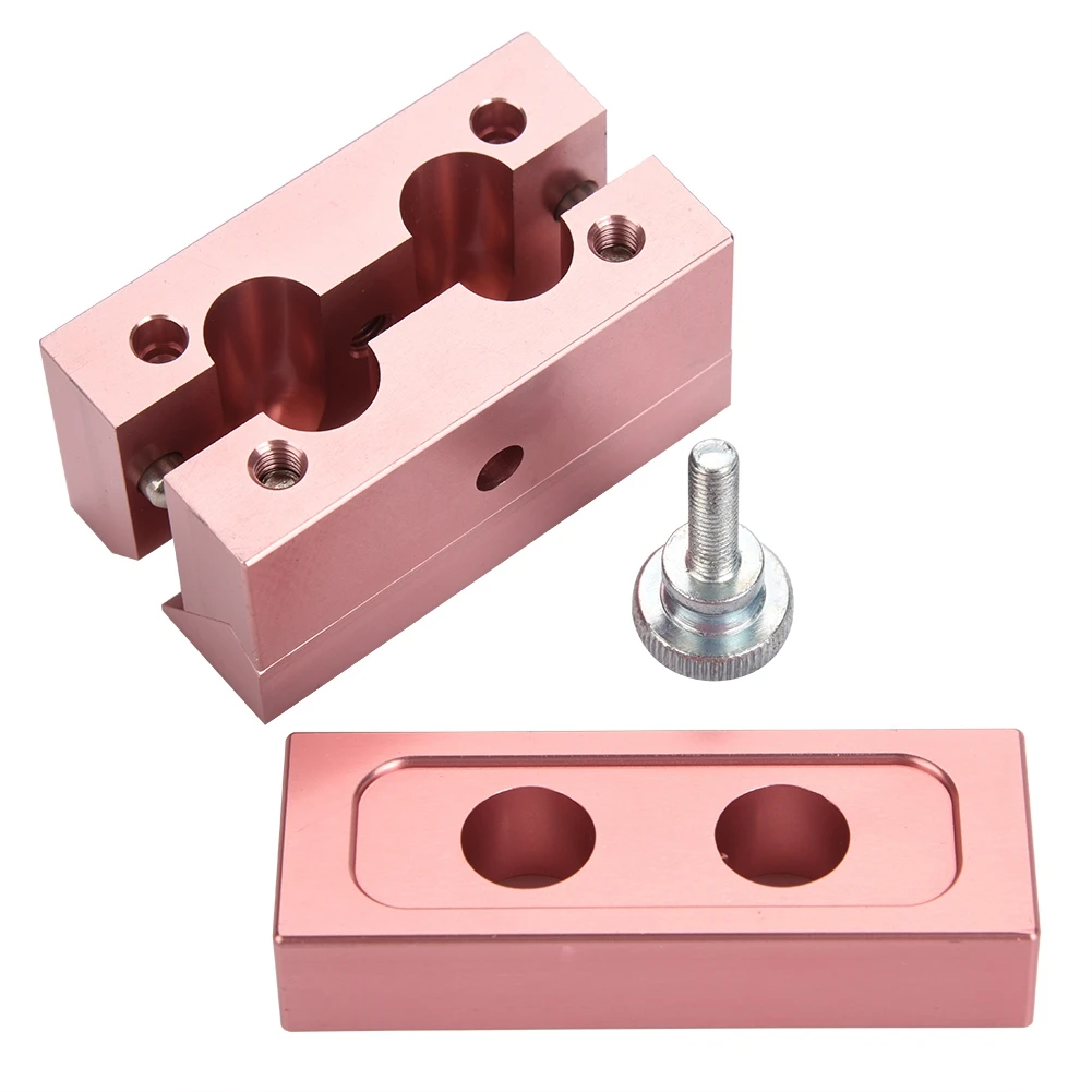 1 Set Aluminum Alloy Rose Gold DIY Lipstick Mold with 2/4 holes Dual Uses Lip Balm Maker Tools DIY Mould Crafts Tool Kit