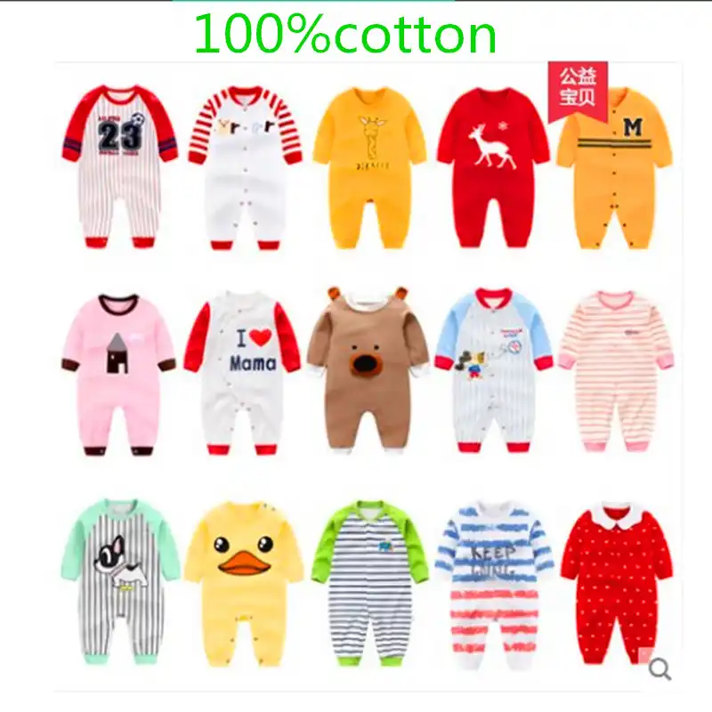 ベビージャンプスーツベビーブーム春と秋の服冬の女性 1 年歳の男性 0 ネット赤パジャマ新生児 3 ヶ月 6 Pur Aliexpress