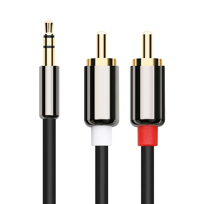 Hi Fi 3 5 мм разъем Aux naar 2 RCA Kabel Audio m 8 10 voor ТВ приставка Luidsprekerkabel сабвуфер Саундбар