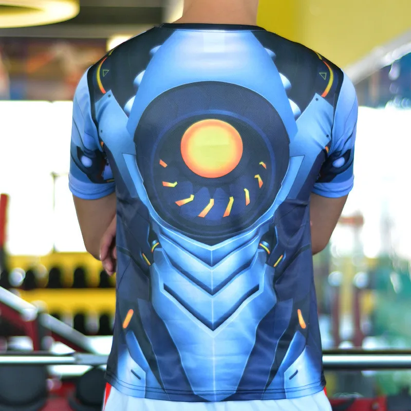 

Anime Game Overwatches 3D Printed T-shirt OW Reinhardt Wilhelm Cosplay t-shirt Summer Top Tee Casual Short Sleeves Drop shippin