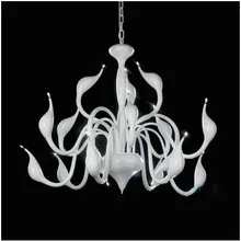 12 огней современный красный/черный/белый/серебристый, 110 В/220 В Лебедь подвесной светильник