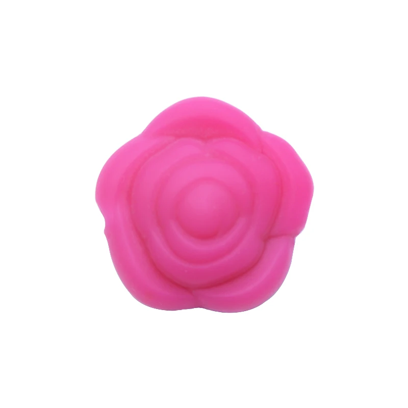 Joepada, 20 шт./лот, розовый Прорезыватель для зубов, мини-цветок, силиконовые бусины, Пищевая силиконовая игрушка для прорезывания зубов - Цвет: 4