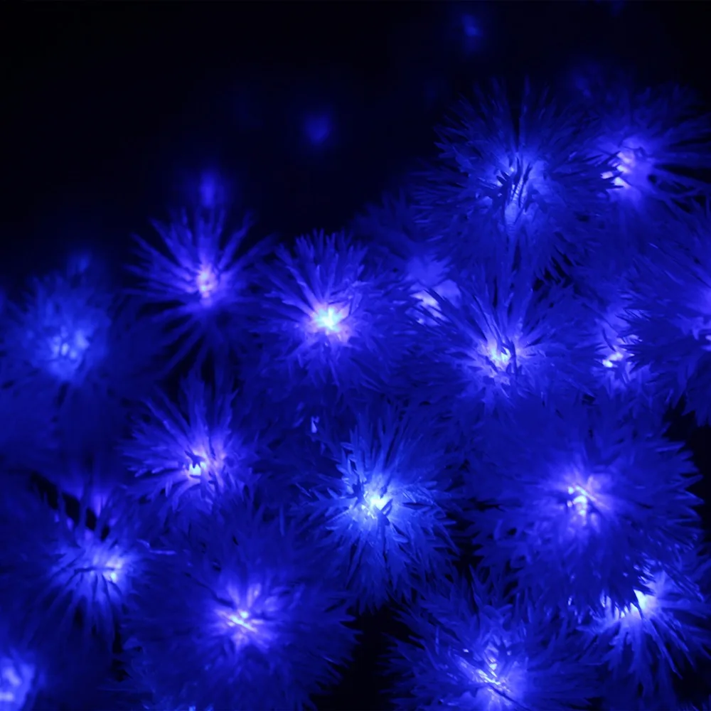 5M 50LED Holiday Snow Flakes Garlands LED String Lights Battery Operated Ferias LED Luzes Cordas Bateria Events and Party Light (1)