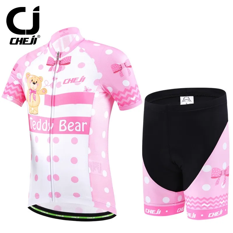 

CHEJI Unisex Kids Childrens Ropa Ciclismo Cycling Jerseys Shorts Bicycle Wear Bike Clothing Kits Sports Clothes Sets S-XXL Teddy