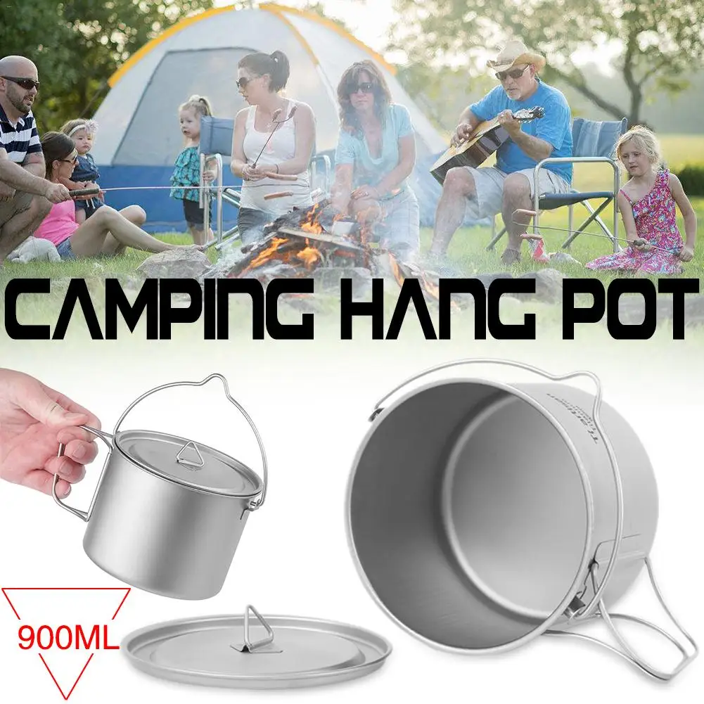MUMIAN de titanio olla taza 790 ml ultraligero al aire libre vajilla de té de café de olla de agua tazas de cocina con tapa manejar