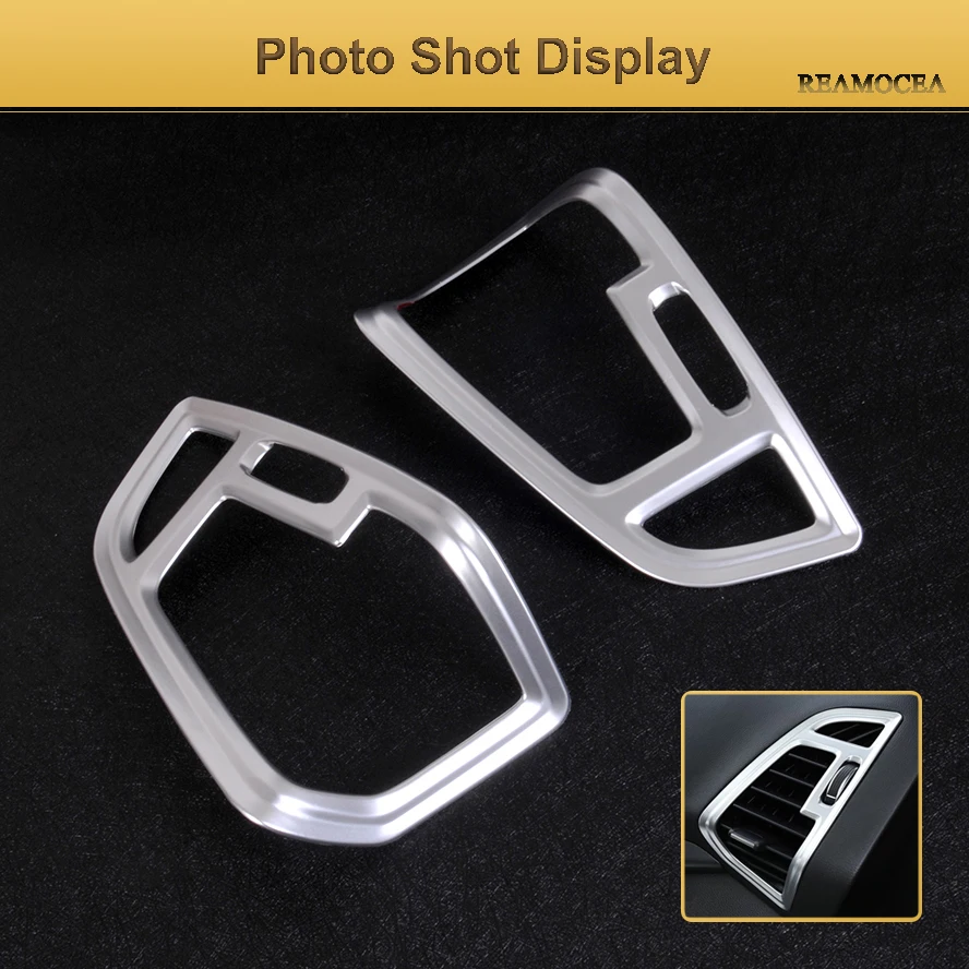 ABS Air Vent Outlet Cover Trim Car AC Air-condition Wind Out styling stickers accessories For Ford Kuga Escape 2017 20187