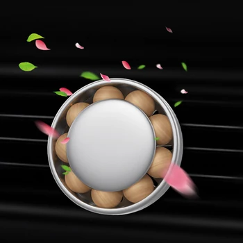 

Dual-function Car Air Outlet Perfume Car Sun Visor Solid Aromatherapy Car wood Beads Fragrance Air Freshener Decoration Products