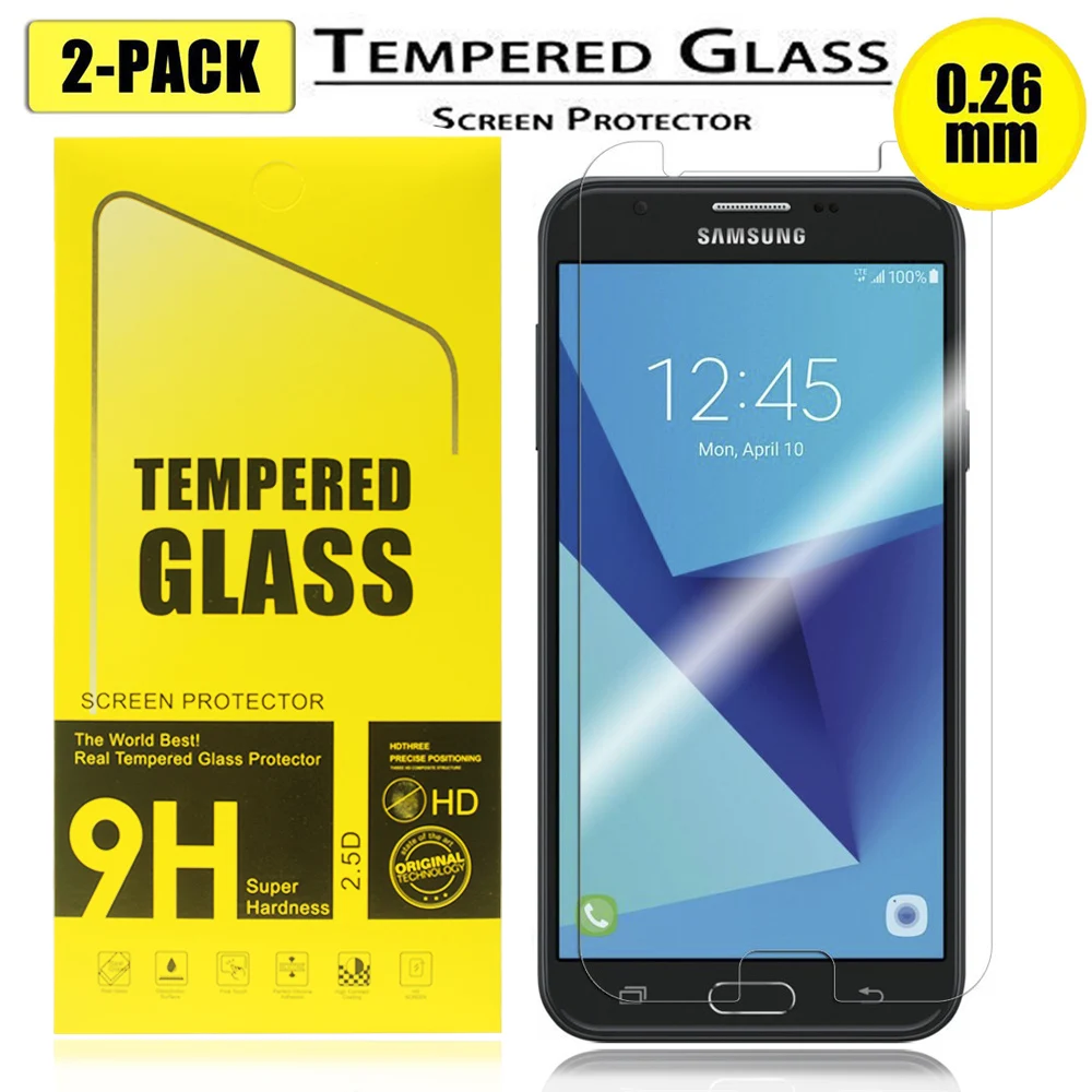 

SuaGet For Samsung Galaxy J7 Sky Pro/J7 V/J7 Perx/J7 Prime J727T Premium 2.5D Real Tempered Glass Screen Protector for J7 2017