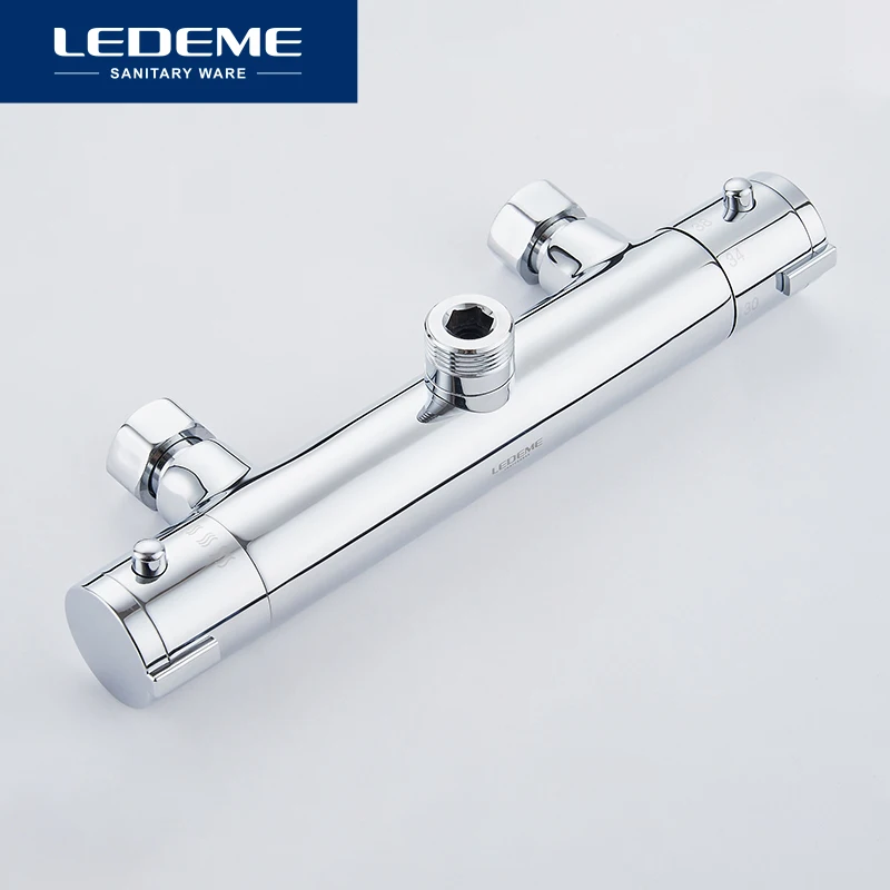 Billig LEDEME Moderne Stil Badezimmer Dusche Wasserhahn Set Regen Kopf Mischbatterien Hand Dusche Wasserfall Regen Bad Armaturen Tap L2410