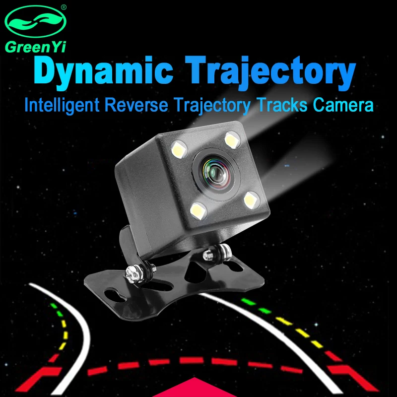 GreenYi Intelligent Dynamic Trajectory Tracks Reverse Backup Camera HD