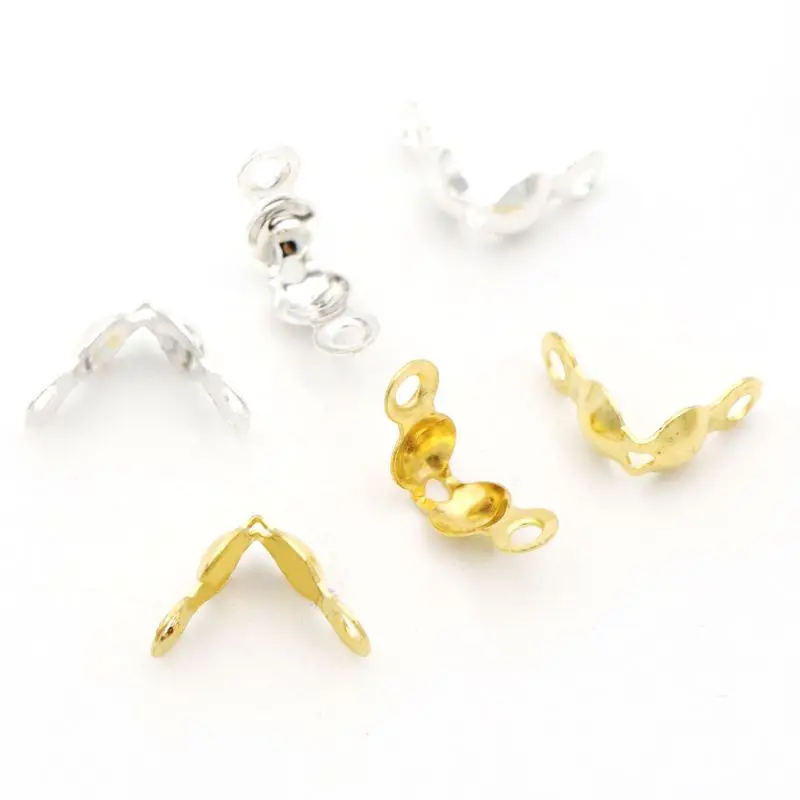 Buy 100pcs 4x7mm Gold Silver Color End Crimp Beads