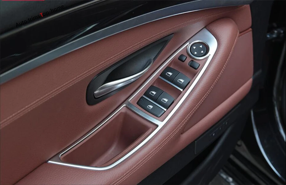 

Yimaautotrims For BMW 5 Series 520i 525i 530i F10 F18 2011 - 2016 Auto Accessory Car Door Armrest Window Lift Button Cover Trim