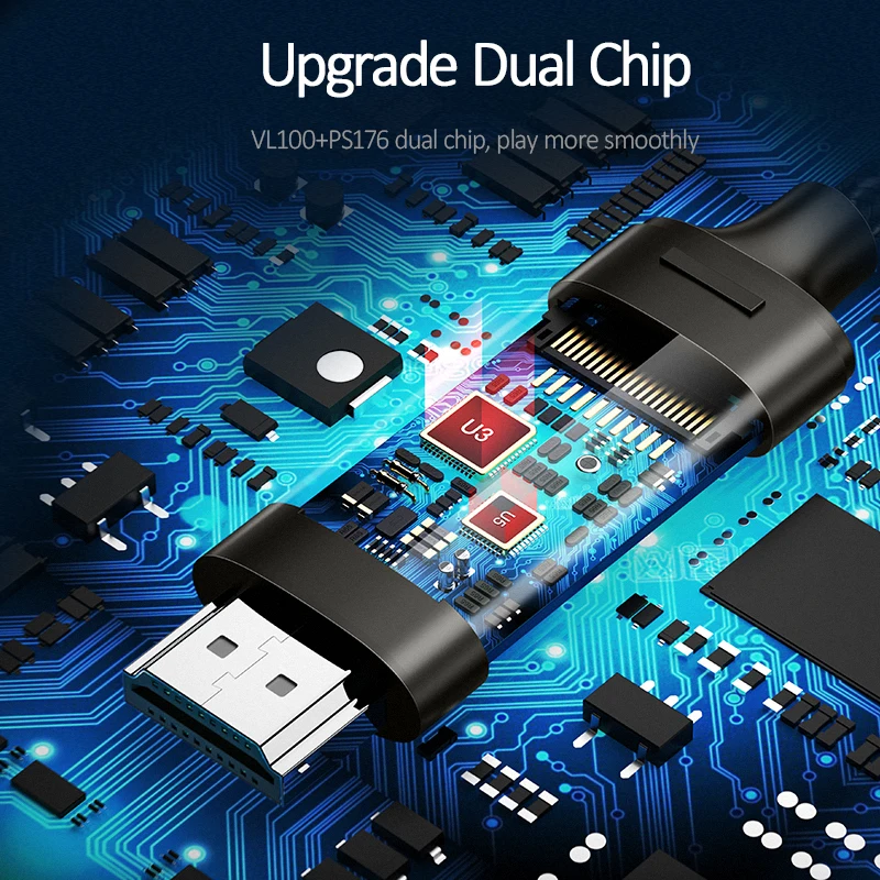 USAMS usb type C к HDMI 2 0 4K HD адаптер ТЗА Женский c Мужской с аудиоразъемом Плетеный USB