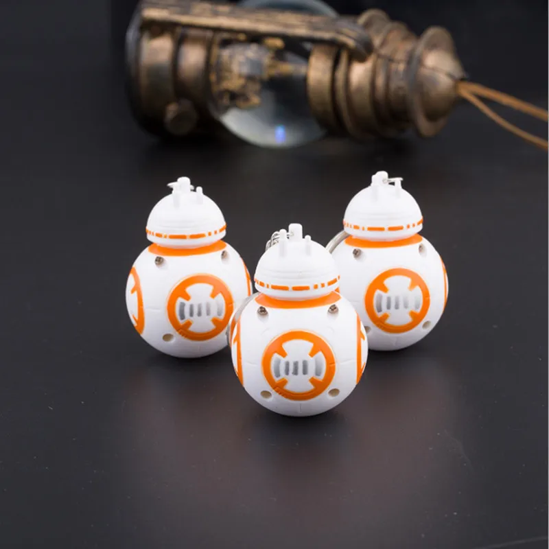 Звездные Войны Пробуждение силы BB8 R2D2 Droid Робот СВЕТОДИОДНЫЙ Брелок фигурка штурмовика клон ремень Дарт брелок Вейдер 2