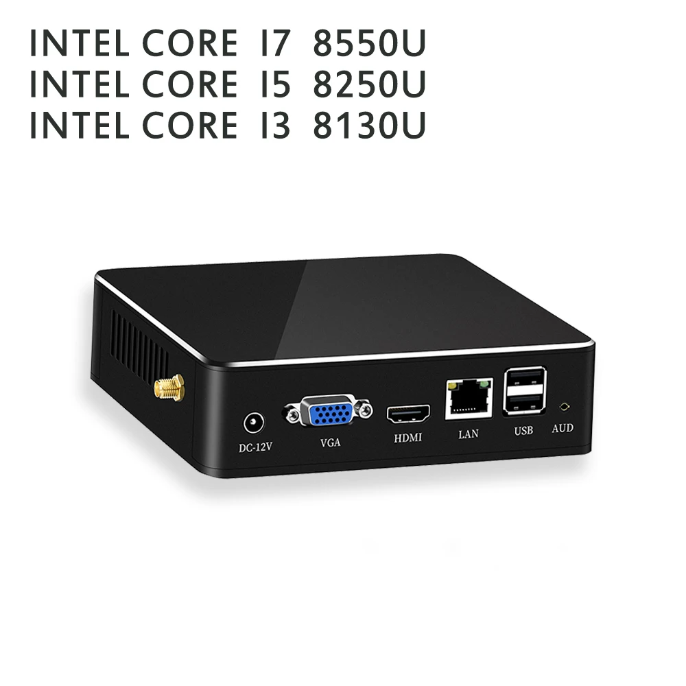 Intel Core i7 8550U i5 8250U Quad Core DDR4 Mini PC i3 8130U Windows 10 16GB RAM AC Wifi HDMI i7 Mini Computer UHD Graphics 620 Intel Core i7 8550U i5 8250U Quad Core DDR4 Mini PC i3 8130U Windows 10 16GB RAM AC Wifi HDMI i7 Mini Computer UHD Graphics 620