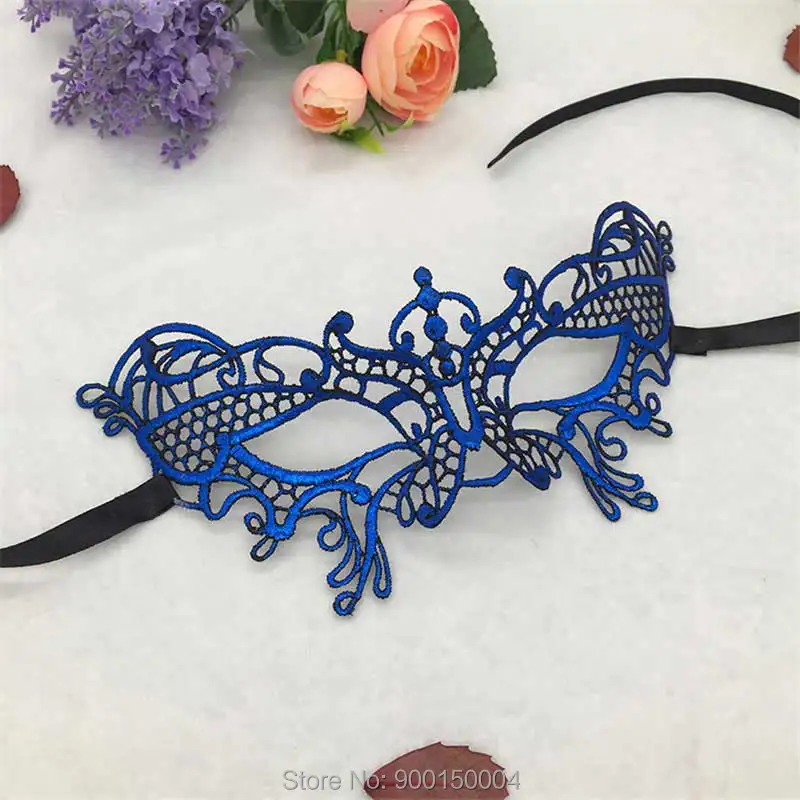 1pc Blue Sexy Lady Lace Mask Eye Mask For Masquerade Party Halloween Party Fancy Drop shipping  (23)