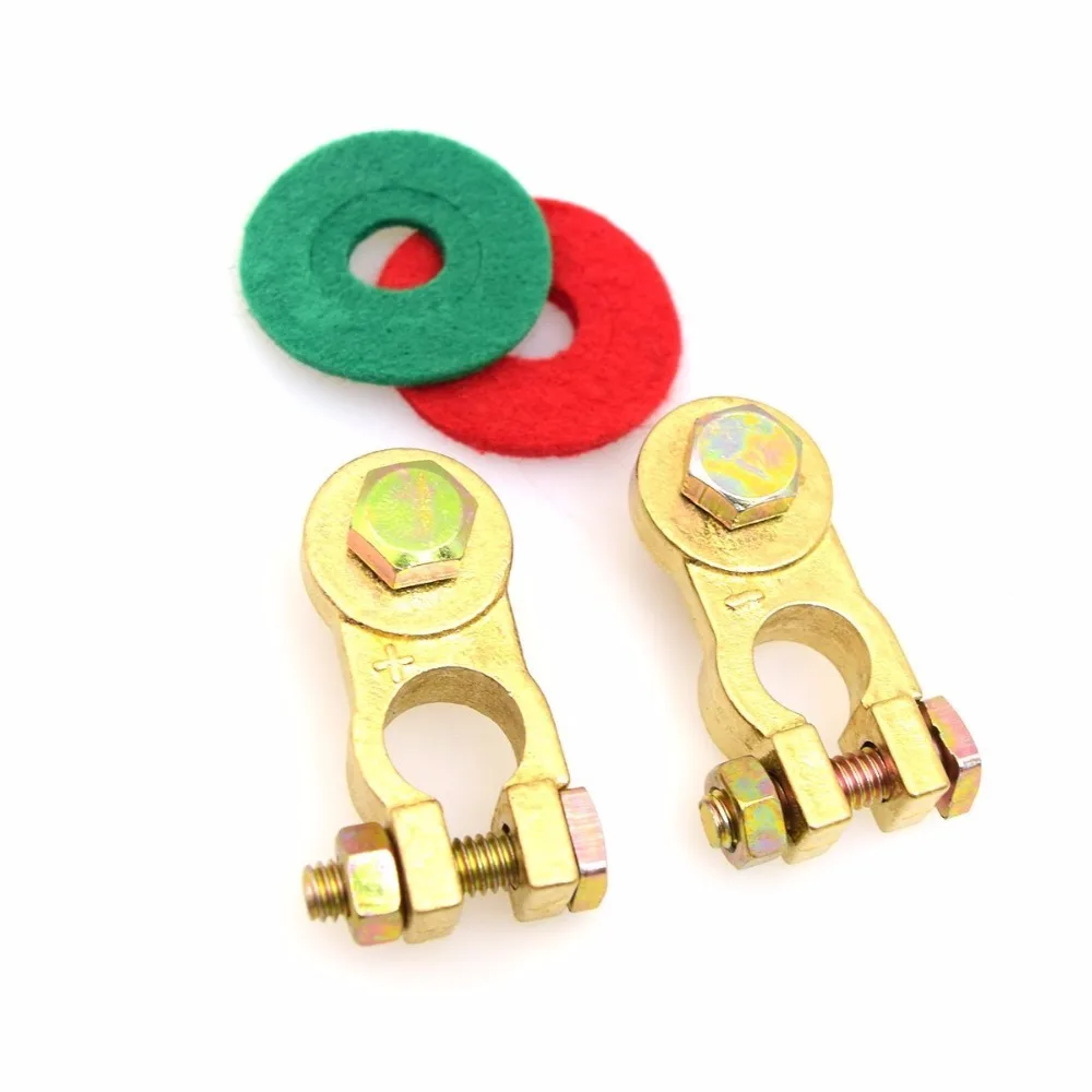 Heavy Duty Thickened Battery Terminal Set with Battery Corrosion Terminal Protectors 17mm 300A