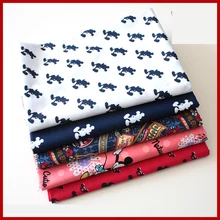 SMTA хлопчатобумажная ткань Лоскутная Ткань счетчиком ткань для вышивки мебели микки 50*145 см