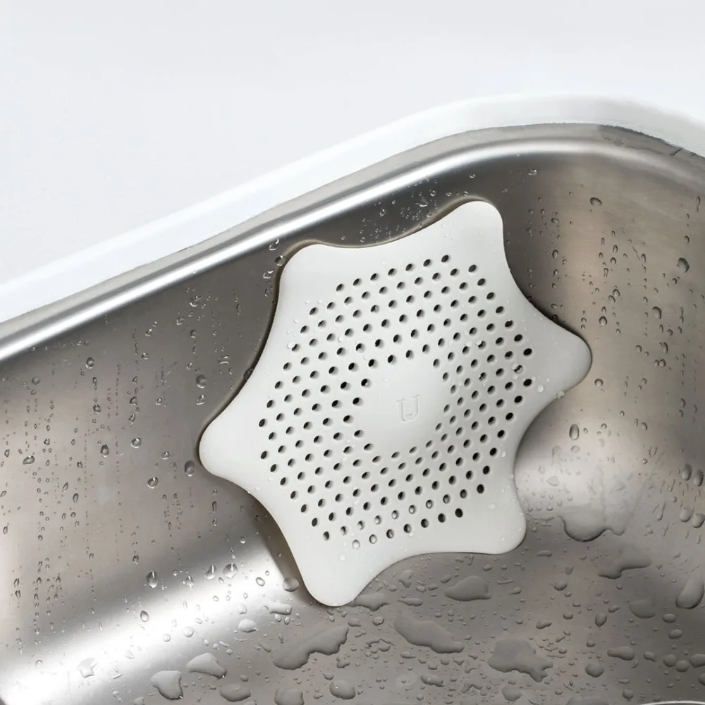 Xiaomi 16cm Silicone Flume Filter Mesh Sink Strainer Bath Hair Drain Hole Bathtub Wash Basin Sundries Filter prevents clogging