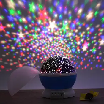 

Starry Sky Rotating LED Night Light Projector Planetarium Children's Bedroom Star Night Lamp Moon Projection Light Kids Gift