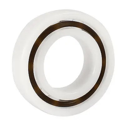 

White POM Plastic Glass Deep Groove Radial Ball Bearing 6005 25x47x12mm