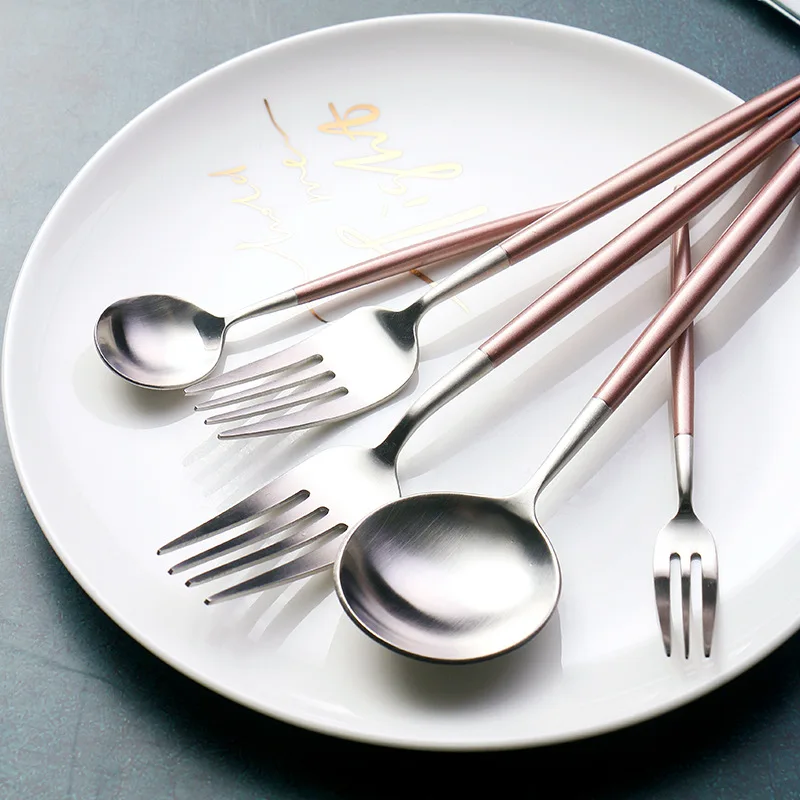 Японские западные металлические палочки для еды из нержавеющей стали ложка бытовой нож для стейка вилка для фруктов десертная кофейная ложка