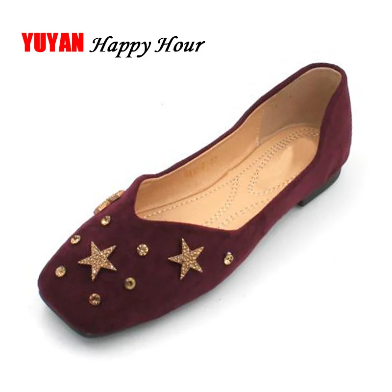 

Stars Flat Shoes Women Flats Fashion Ladies Shoes Woman Wideing Plus Size Slip on A610