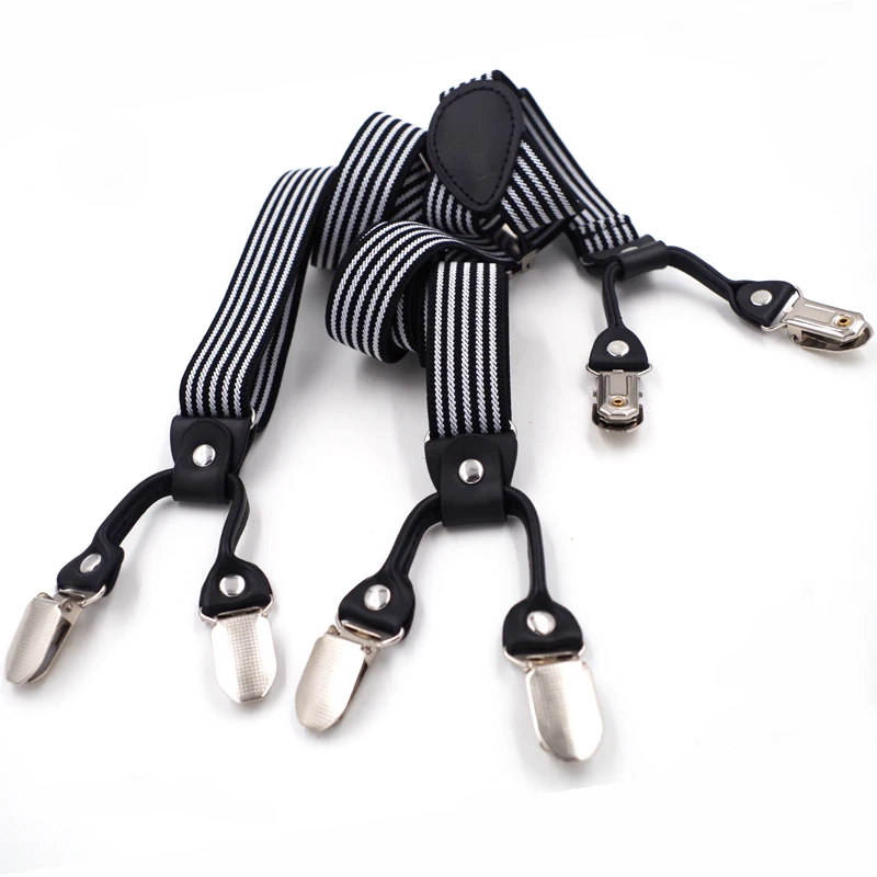 Мужские Регулируемые Эластичные подтяжки с 6 зажимами 2019*2 5 см 120|suspenders clips|men