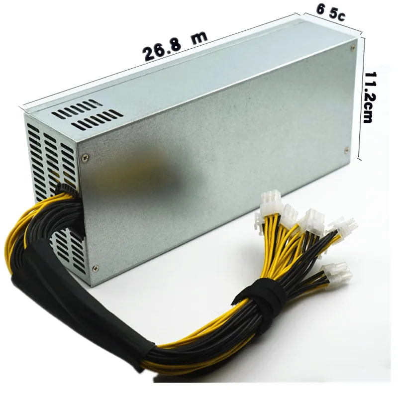 2000 Вт 6pin * 10 источник питания для Eth эфириум монета Шахтер Antminer ETH S7 S9 L3 + выделенный