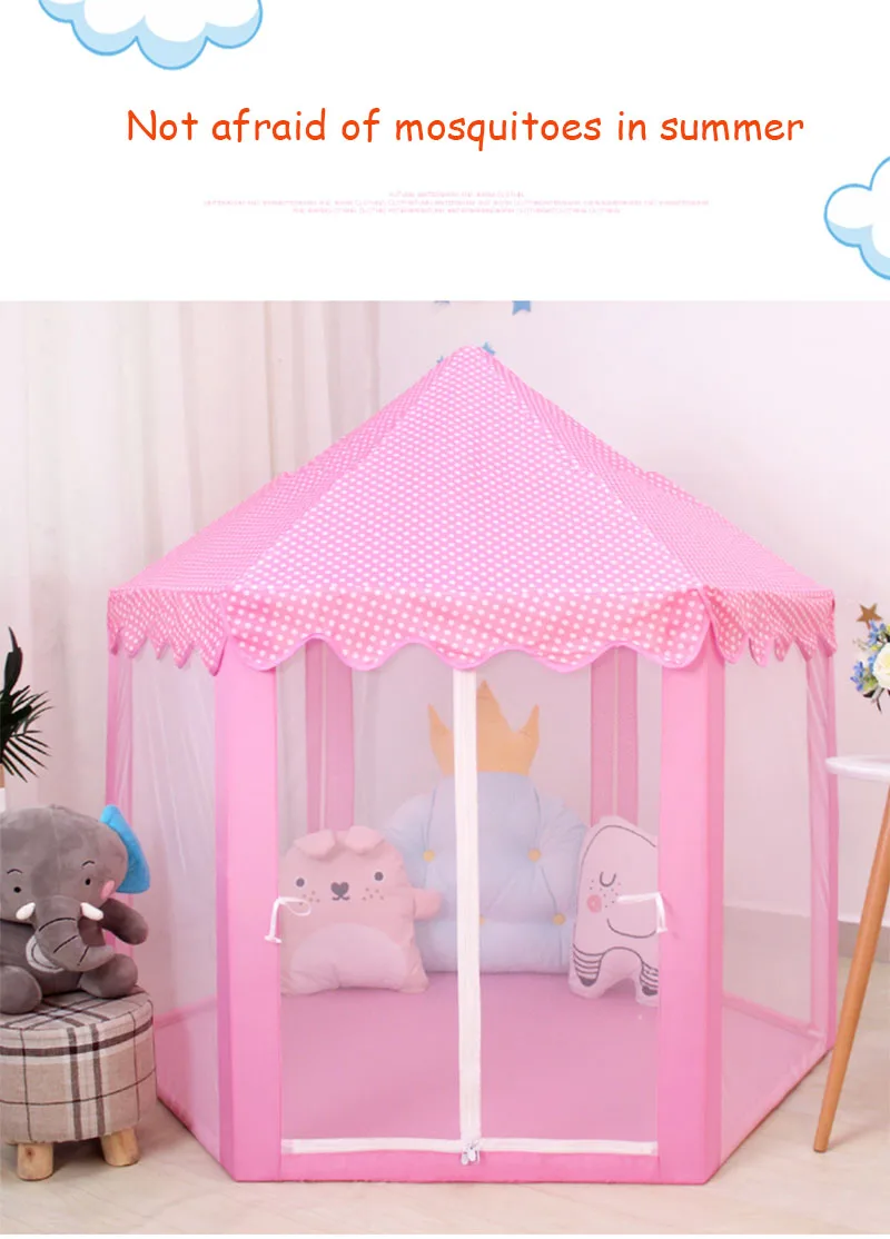 Baby toy Tent Portable Folding Prince Princess Tent Children Castle Play House Kid Gift Outdoor Beach barraca infantil gifts