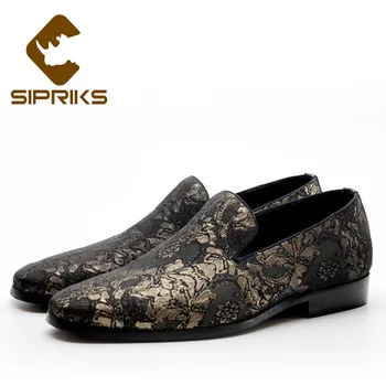 

Sipriks mens slip on mesh loafers fashion grooms wedding party evening wear shoes everyday breathable light shoes square toe 44