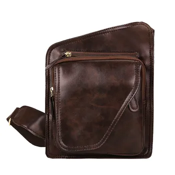 

Men's Vintage Waist Bag Polyester Solid Color Leather Zipper & Hasp Shoulder Square waist pack phone holder ceinture sacoche