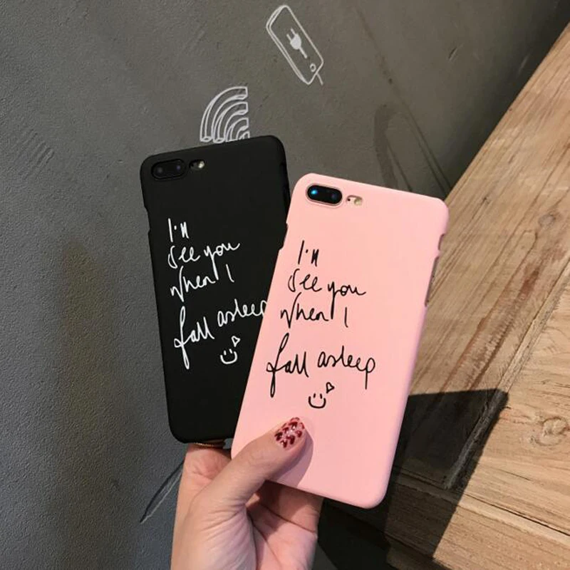 

2018 Promotion Hot Sale No Anti-knock Coque for Iphone 7 Art Letters Super Pc Hard for 6 S 6s 6plus 7plus 8plus 8 Plus Phone