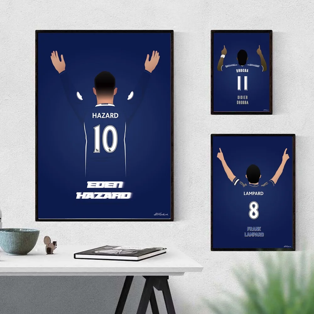 

Hazard Drogba Lampard Terry Zola Poster Wall Art Paint Wall Decor Canvas Prints Canvas Art Poster Oil Paintings No Frame