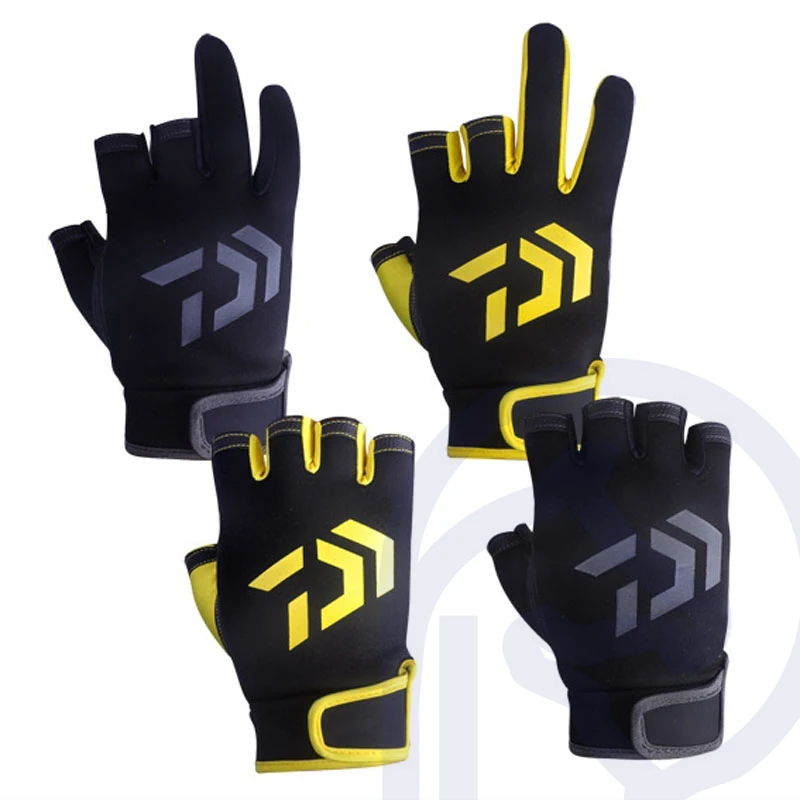 

Fishing Gloves Breathable Anti-Slip Fitness Carp Three Five Fingerless Spring Summer Outdoor Fishing Cycling Glove 1 Pair