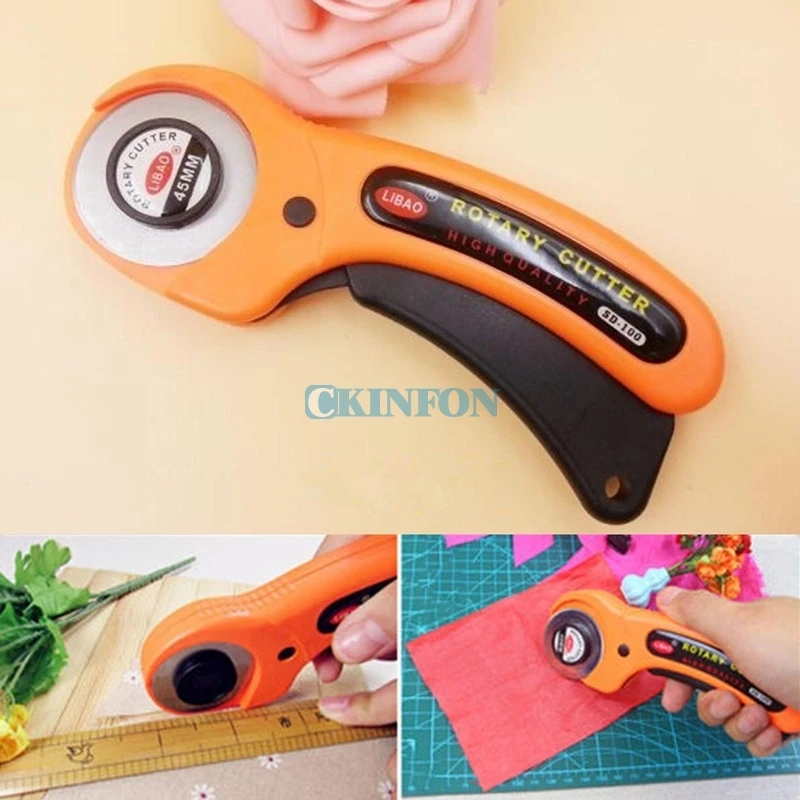 

DHL 100PCS 45mm Rotary Cutter Quilters Sewing Quilting Fabric Cutting Craft Tool