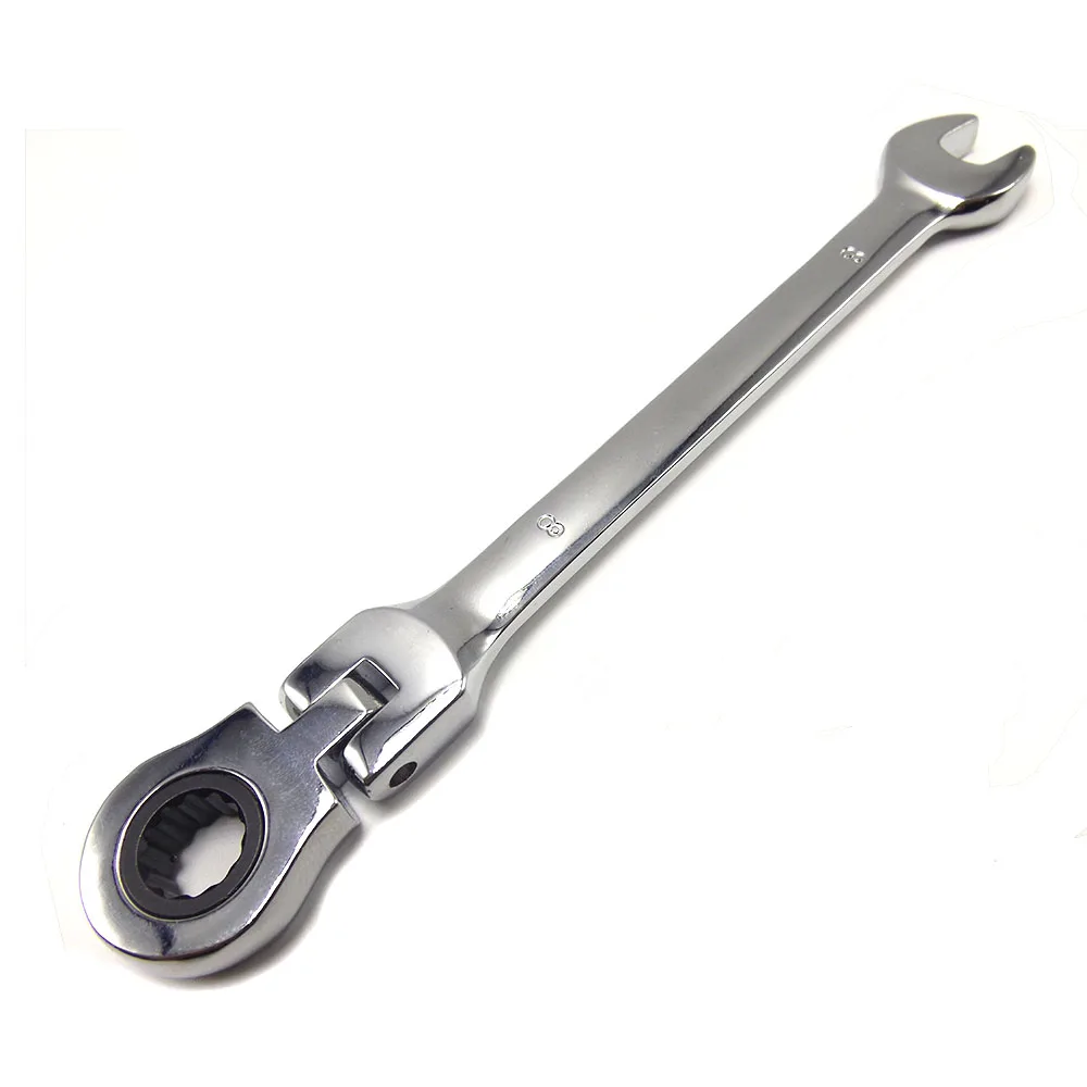 8mm Chrome Vanadium Adjustable Key Ratchet Wrench Set flexible Open End