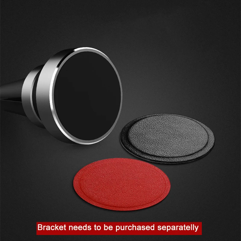 XMXCZKJ Car Magnetic Holder Accessories Replacement PU Leather Metal Plate Kit With Adhesive Magnet For Disk Mobile Phone Stand