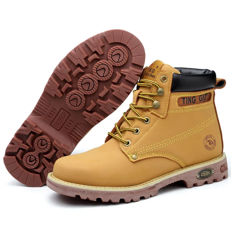

Men Boots Steel Toe Cap Work Safety Boot High-top Shoes Men Shoes Anti-piercing Safety Shoes Military Boots Work Boots Men 39 S