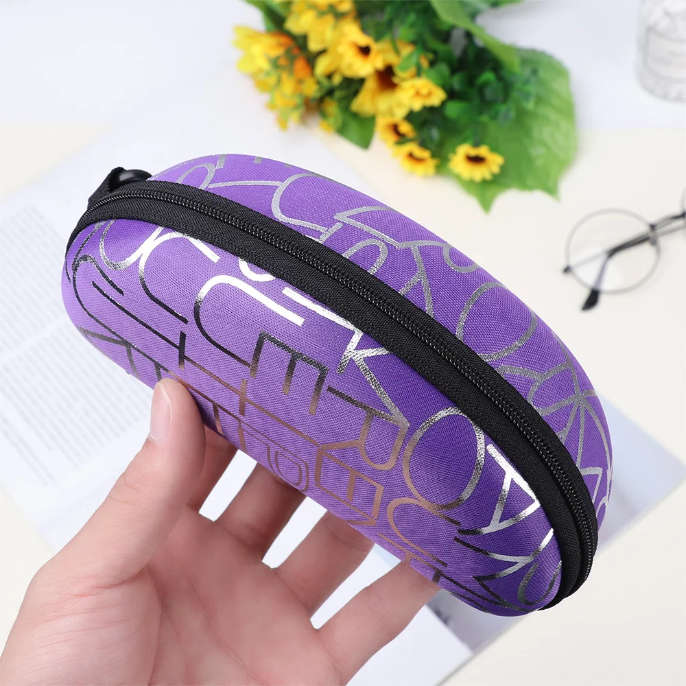 

Hot Sale Sunglasses Box Eyewear Box Stone Pattern Zipper Closure Simple Style Portable EVA Glasses Protective Box