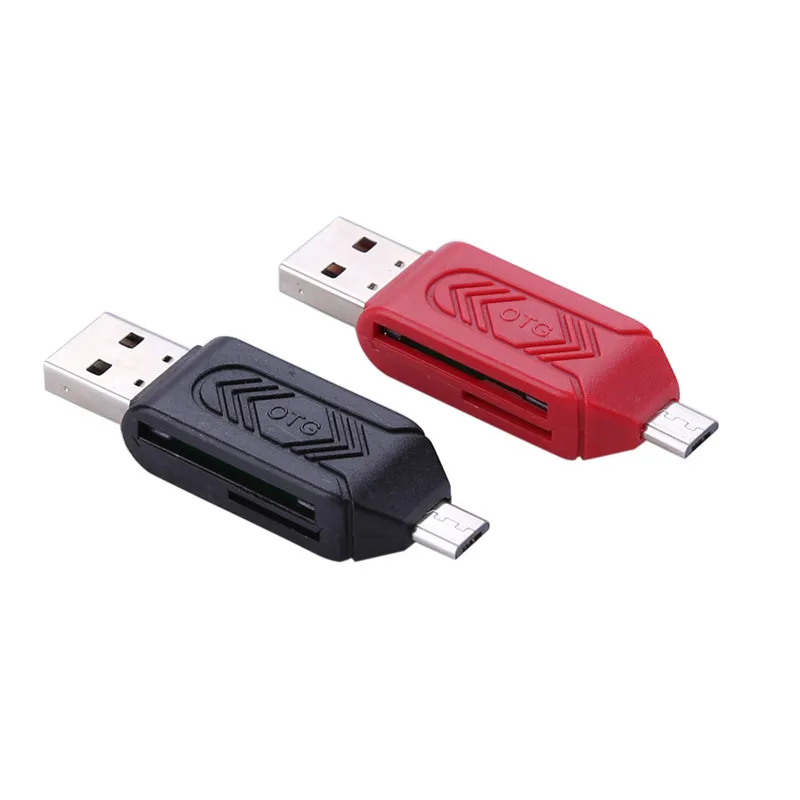2 в 1 USB OTG кардридер Micro USB OTG TF/SD карта кардридер памяти адаптеры для телефонов удлинитель-переходник Plug and play