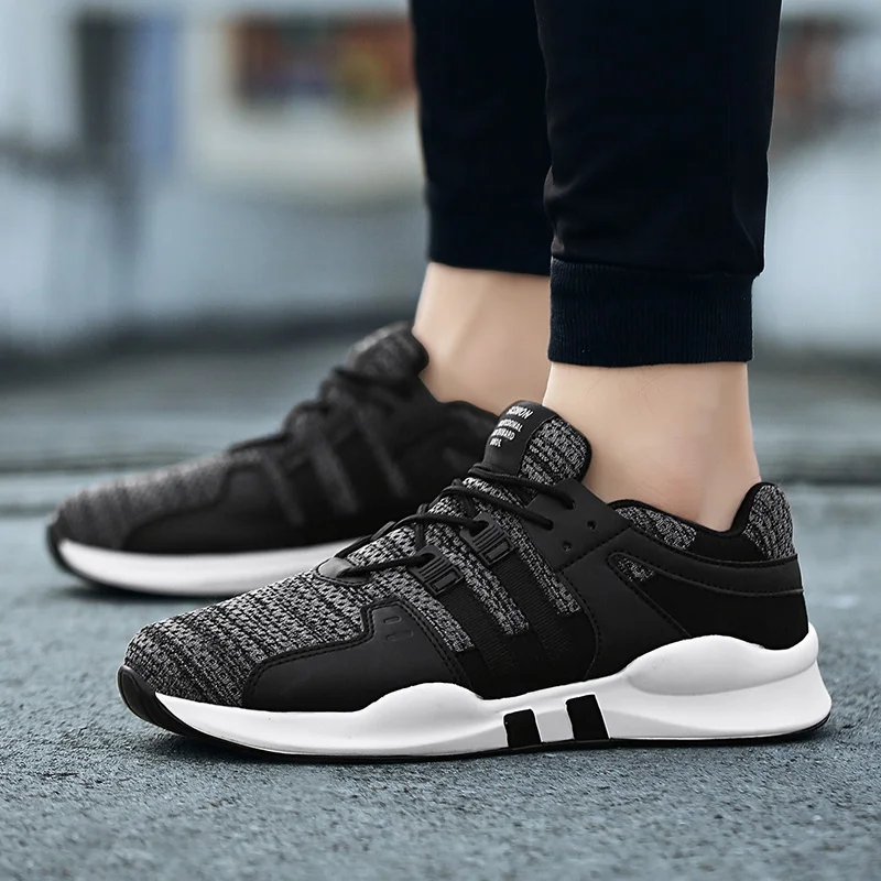 

GUDERIAN Mens Fashion Breathable Comfortable Mesh Men Shoes Casual Lightweight Lace Up Walking Male Sneakers Shoes Zapatillas
