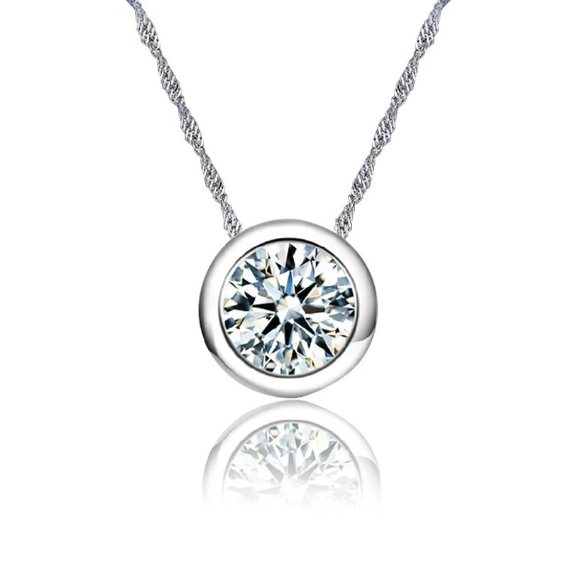 

New arrival necklace pendant for women AAA Austria crystal purple zircon necklace white stone fashion wedding jewelry wholesale