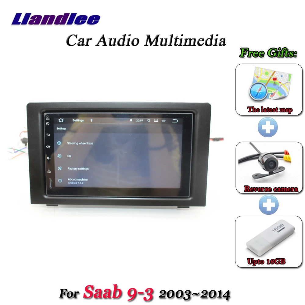 Liandlee автомобильная система Android для Saab 9-3 2003~ Радио Рамка USB Wifi gps Navi Карта Навигация экран Мультимедиа без DVD плеера