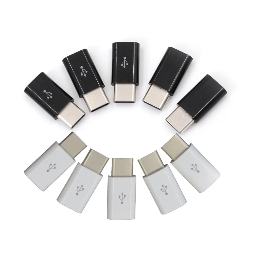 

5pcs/lot USB Type C Adapter USB 3.1 Type-C Male Connector to Micro USB 2.0 5Pin Female Data Adapter Converter
